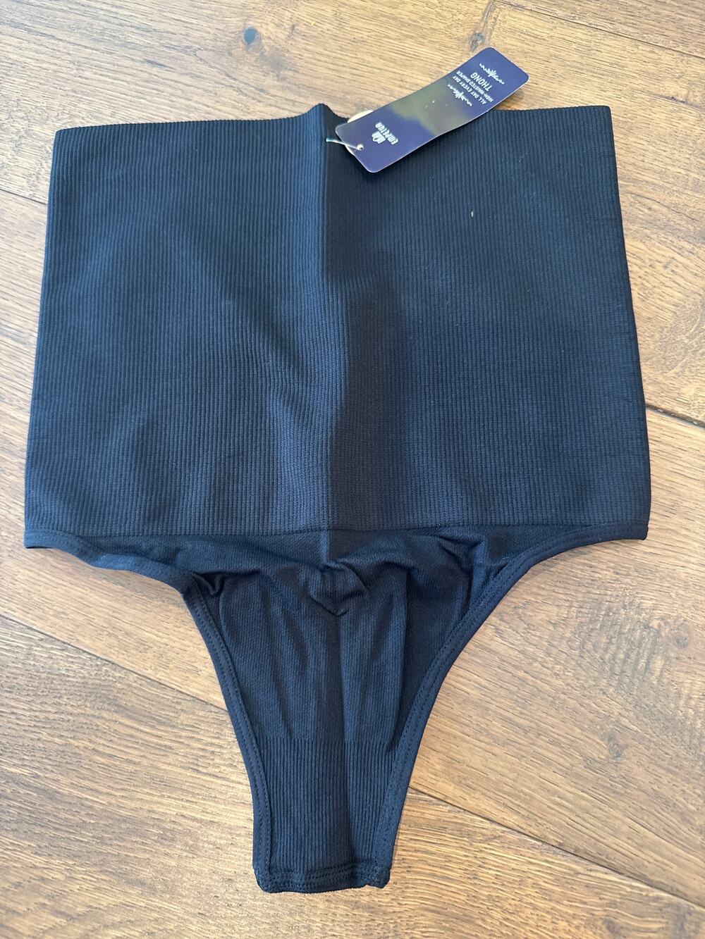 Empetua All Day Every Day High-Waisted Shaper Thong Black Women's Size 2XL NWT